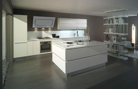 Falmec Design QUASAR 90 inox vetro bianco (800)