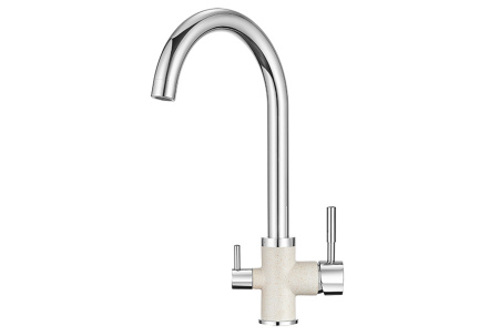 Кухонный смеситель GRANULA 3168, XРОМ/ПИРИТ