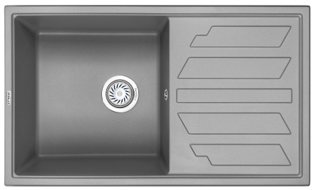 Кухонная мойка GRANULA 8601, АЛЮМИНИУМ, кварц