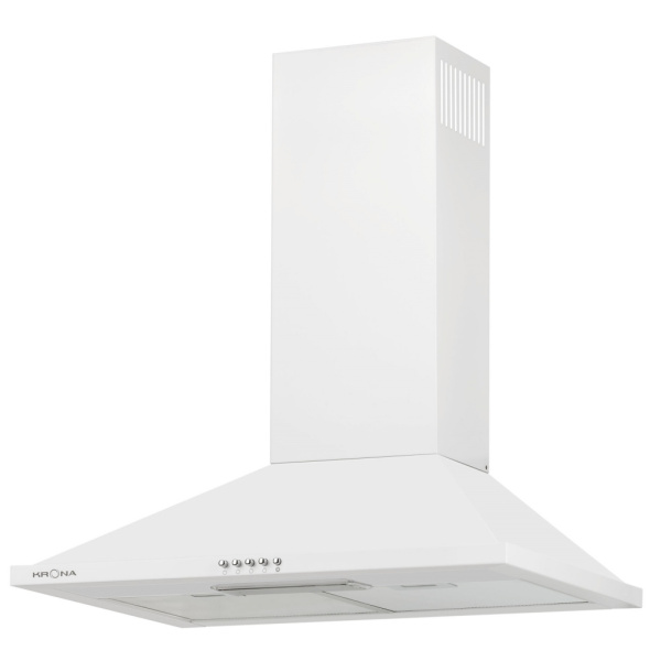 KRONA
BELLA 600 WHITE push button вытяжка кухонная