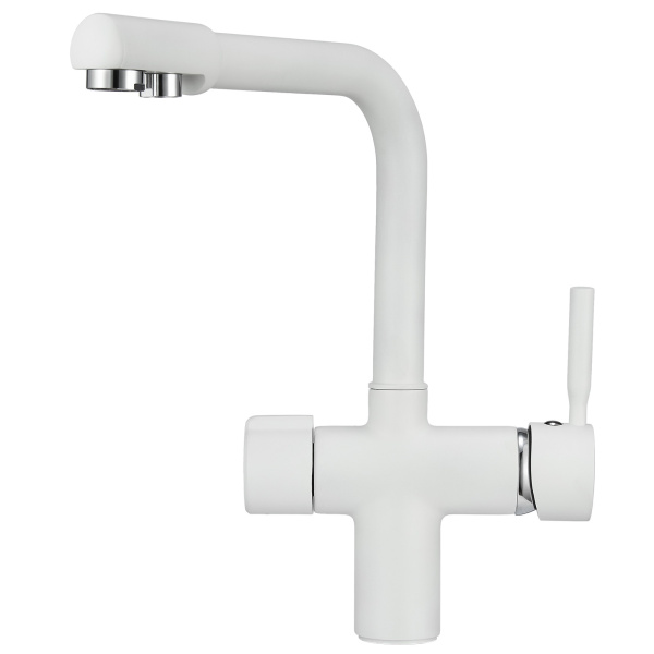 Кухонный смеситель GRANULA 2088, АРКТИК (БЕЛЫЙ)