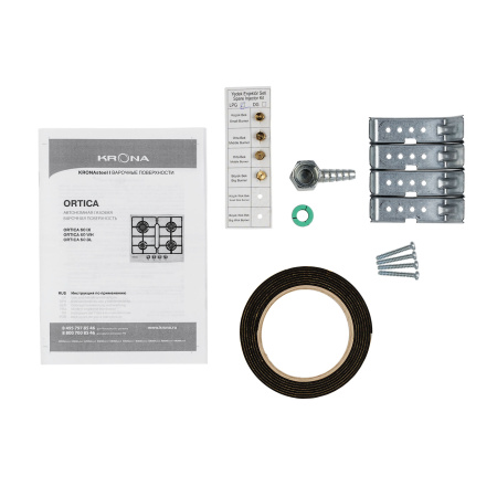 KRONA ORTICA 60 IX газовая варочная поверхность (независимая)