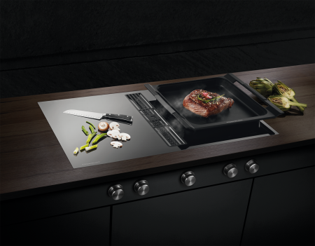 Индукционная варочная панель с вытяжкой Kuppersbusch KMI 9850.0 SR