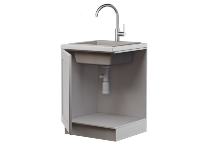 Сифон GRAND 3 1/2 с круглым переливом и винтом металл.