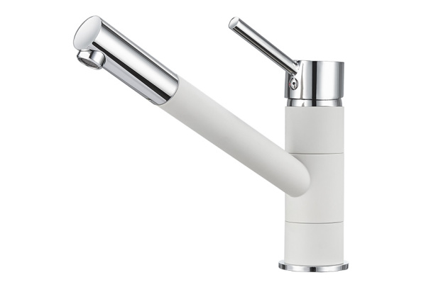 Кухонный смеситель GRANULA 0010, АРКТИК (БЕЛЫЙ)