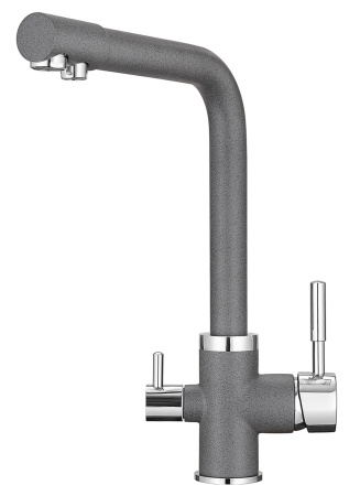 Кухонный смеситель GRANULA 2015, ГРАФИТ (ЧЁРНО-СЕРЫЙ)