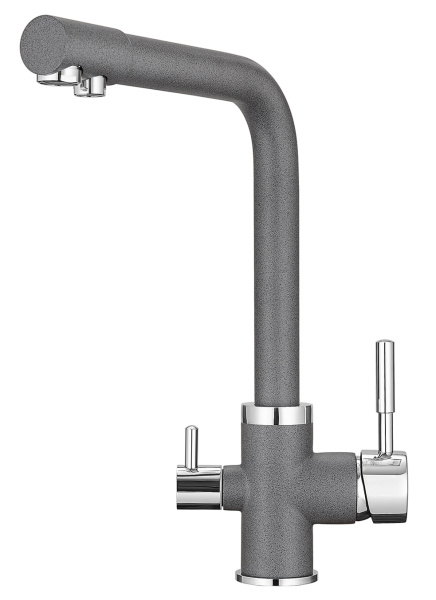 Кухонный смеситель GRANULA 2015, ГРАФИТ (ЧЁРНО-СЕРЫЙ)