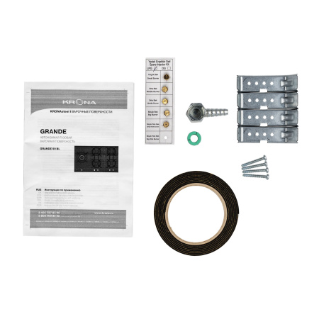 KRONA GRANDE 90 BL газовая варочная поверхность (независимая)