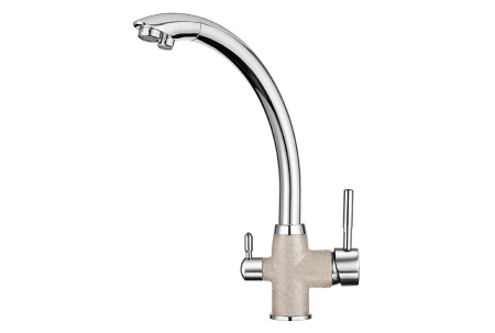Кухонный смеситель GRANULA 3167, XРОМ/ПИРИТ