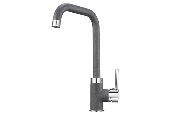Кухонный смеситель GRANULA 0041, ГРАФИТ (ЧЁРНО-СЕРЫЙ)