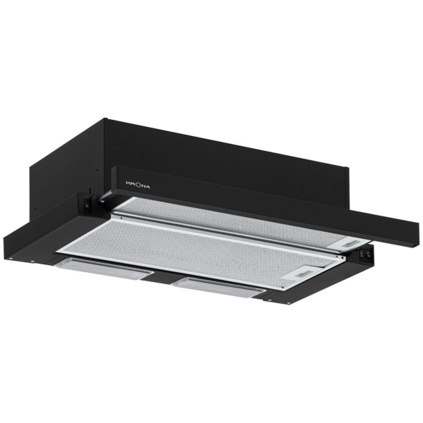 KRONA VENDY 600 BLACK (1 мотор) вытяжка кухонная