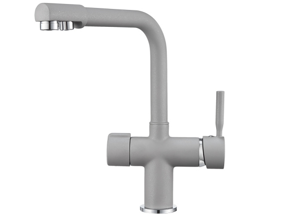 Кухонный смеситель GRANULA 2088, АЛЮМИНИУМ