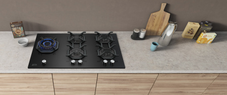 KRONA GRANDE 90 BL газовая варочная поверхность (независимая)