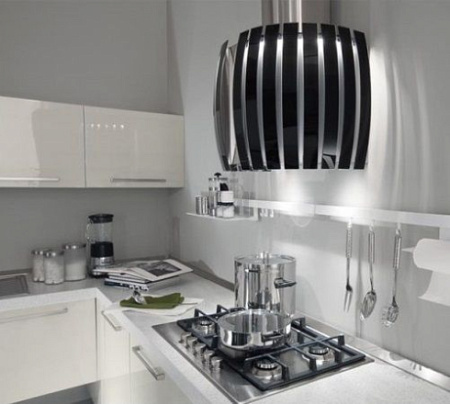 Falmec Design+ PRESTIGE 65 inox vetro nero (800)
