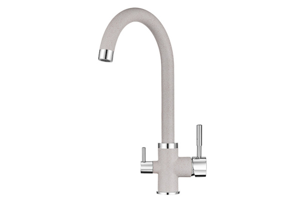 Кухонный смеситель GRANULA 2168, АНТИК (БЕЖЕВЫЙ)