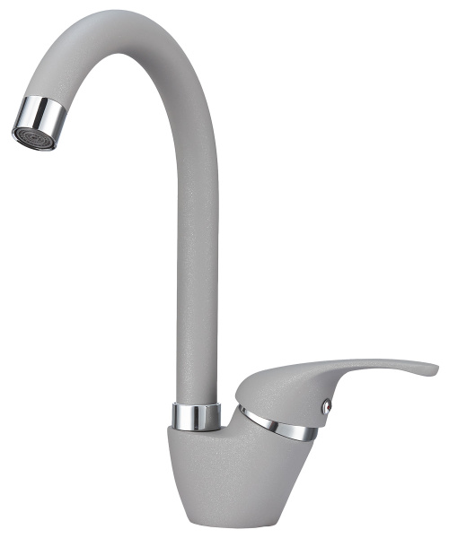 Кухонный смеситель GRANULA 1024, АЛЮМИНИУМ