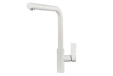 Кухонный смеситель GRANULA 2502, АРКТИК (БЕЛЫЙ)