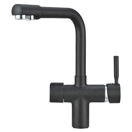 Кухонный смеситель GRANULA 2088, ШВАРЦ (чёрный металлик)