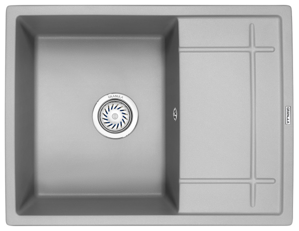 Кухонная мойка GRANULA 6501, АЛЮМИНИУМ, кварц