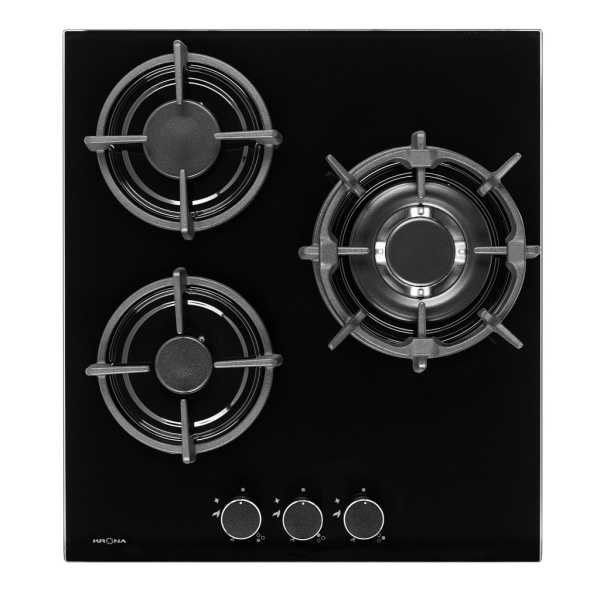 KRONA FIERO 45 BL газовая варочная поверхность (независимая)