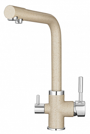 Кухонный смеситель GRANULA Комплект кухонный смеситель Granula 2015 Пирит + Фильтр Granula