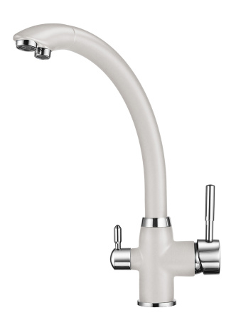Кухонный смеситель GRANULA 2167, АРКТИК (БЕЛЫЙ)