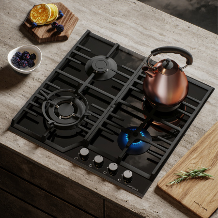 KRONA CORNIOLA 60 BL газовая варочная поверхность (независимая)