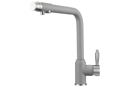 Кухонный смеситель GRANULA 2301, АЛЮМИНИУМ